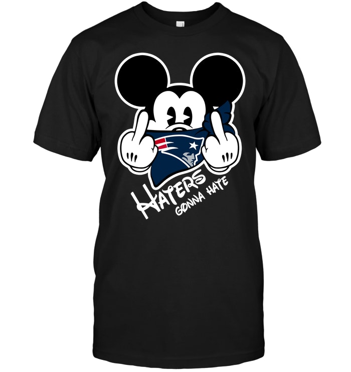New England Patriots "haters Gonna Hate" Mickey Mouse T-Shirt